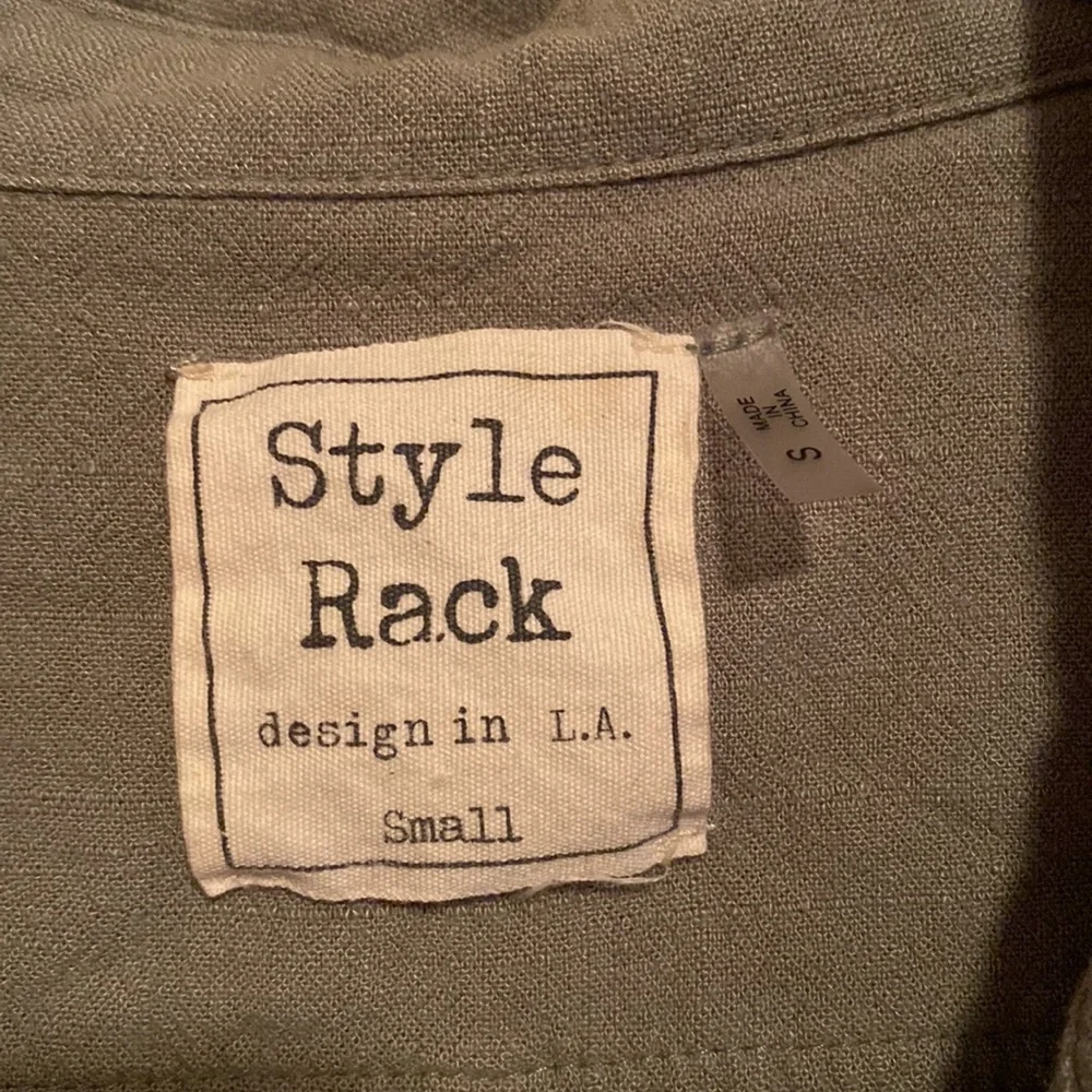 Style Rack Green Lightweight Jacket - Picture 3 of 4